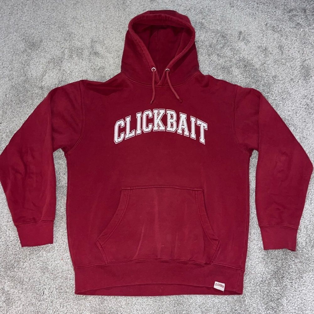 Clickbait Vintage Hooded Hoodie Sweatshirt Alabama Harvard MIT Colors Sweater M